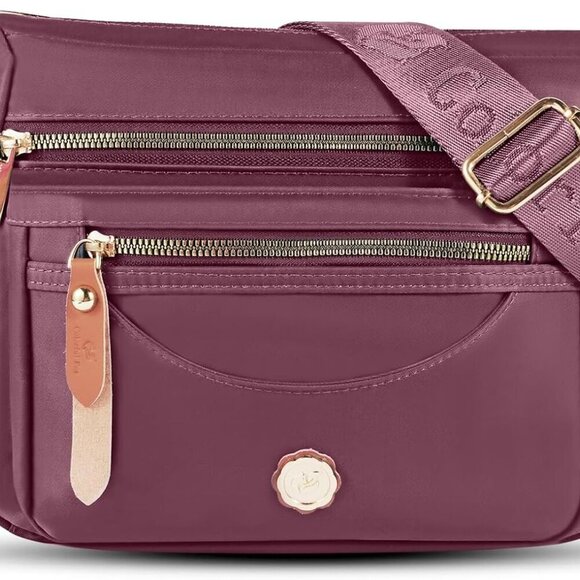 Handbags - Crossbody Bag Women Nylon Water Resistant Multiple Pockets Travel Purse